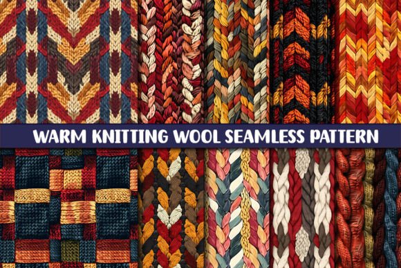 Download Warm Knitting Wool Seamless Patten - Premium Bundle