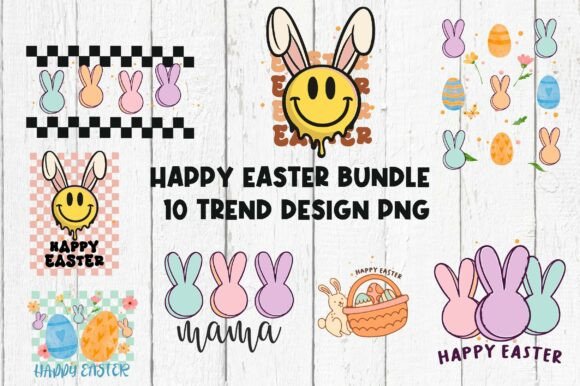 Download Happy Easter Bundle Vintage Png File - Png file Collection