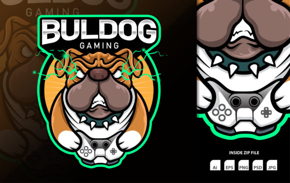 Download Stock Vector Angry Buldog Gaming Esport - Buldog Collection